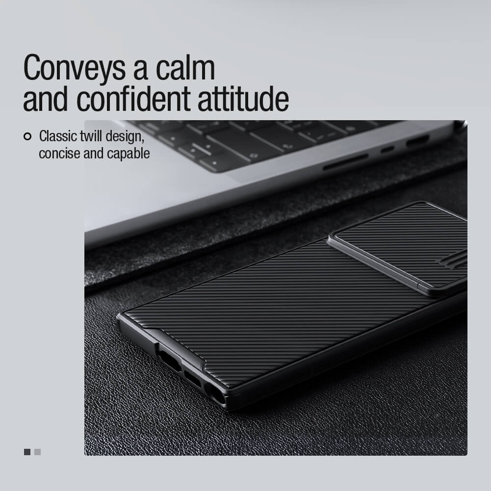 Чехол-крышка NILLKIN для Samsung Galaxy S23 Ultra (серия Camshield S Magnetic case)